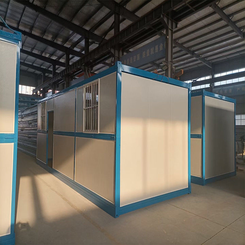L'OEM ha galvanizzato il cantiere portatile d'acciaio sparge l'ufficio con il confine di Canblue del bagno