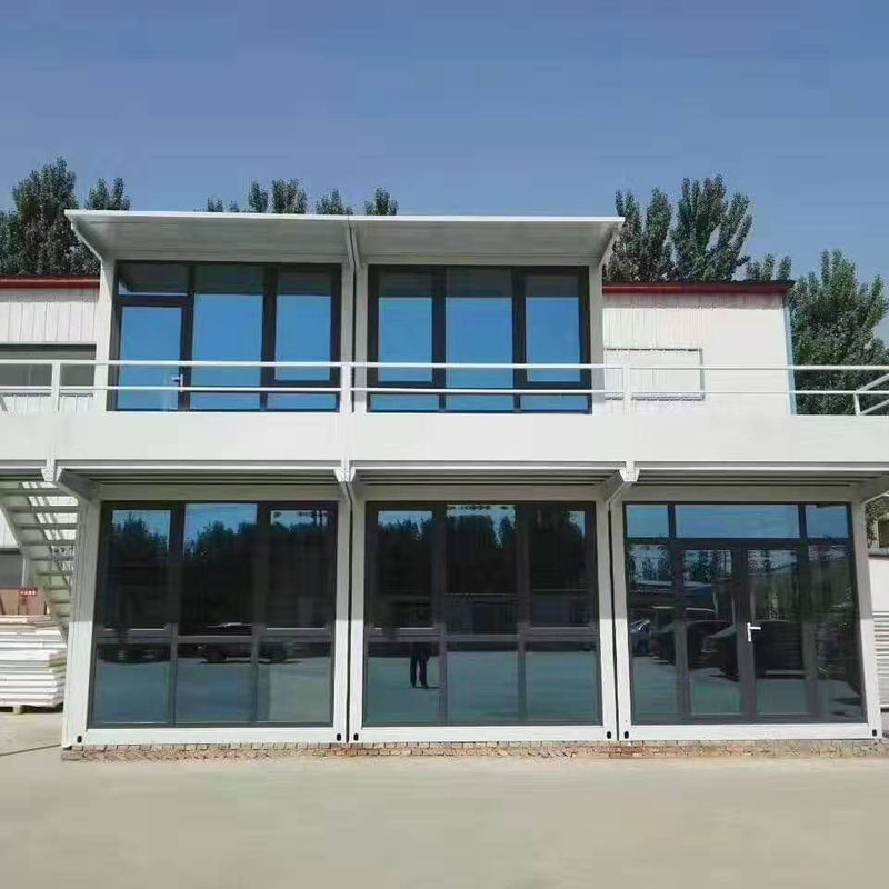 Camera piegante estensibile prefabbricata del contenitore del centro di vetro per trasporto vivente moderno