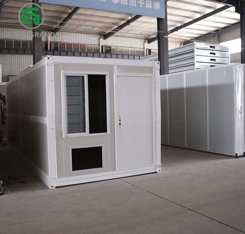 Case prefabbricate di stoccaggio dell'ufficio di lavoro del campo della Camera del contenitore di piegatura del dormitorio