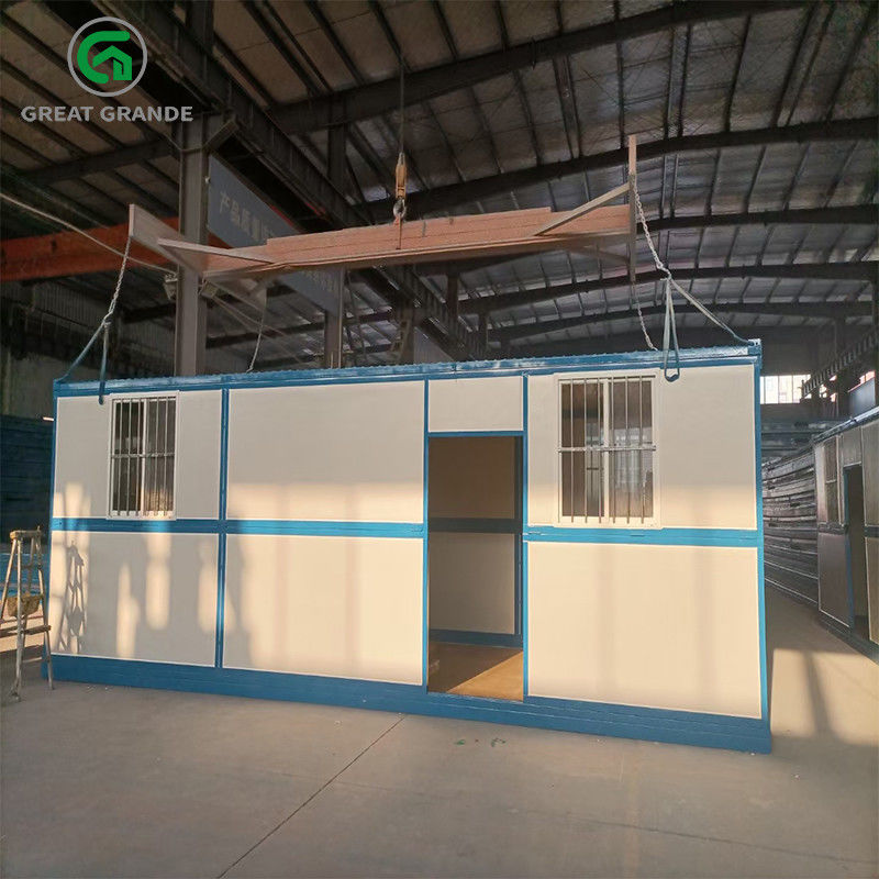 L'OEM ha galvanizzato il cantiere portatile d'acciaio sparge l'ufficio con il confine di Canblue del bagno