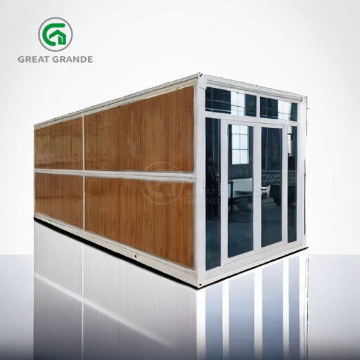 20ft Fold Out Container House Produttore Tubi quadrati Acciaio galvanizzato Installazione rapida