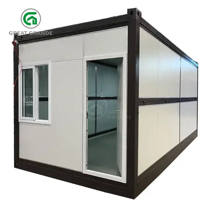 20ft Fold Out Container House Produttore Tubi quadrati Acciaio galvanizzato Installazione rapida
