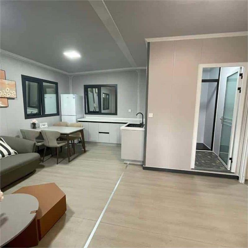 T50 Eps Casa prefabbricata espandibile per esterni 2.86m Altezza 1.0 KN/m2 Cuscinetto del tetto