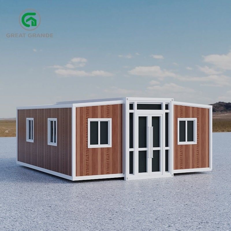 Casa prefabbricata espandibile contemporanea 2.0kN/m2 Terra Live Load Aluminium Alloy Sliding Window