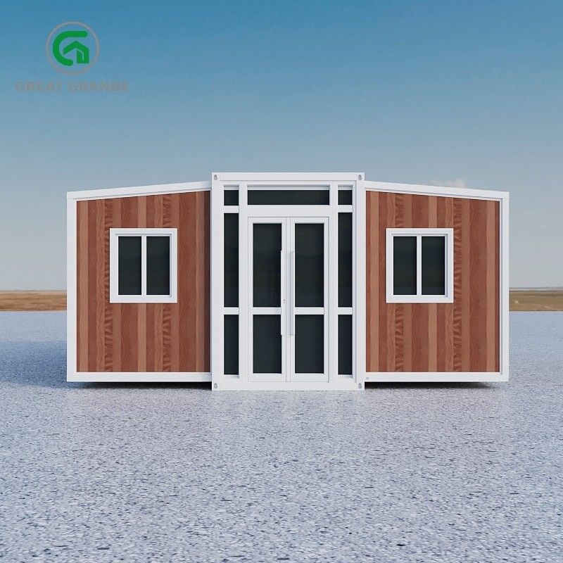 Casa prefabbricata espandibile contemporanea 2.0kN/m2 Terra Live Load Aluminium Alloy Sliding Window
