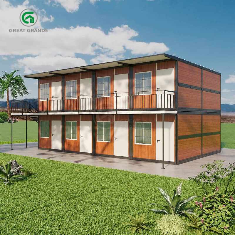 20 piedi Casa di contenitori fabbrica dormitorio dei lavoratori installazione rapida