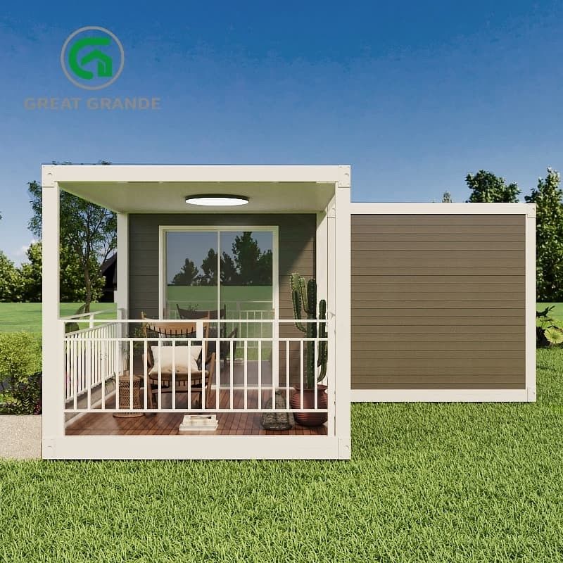 Fabbricazione semplificata Contenitore pieghevole Casa Preinstallato Caratteristiche Assemblaggio rapido per l'installazione