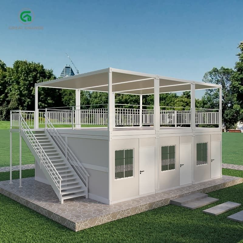 Contenitore pieghevole con telaio in acciaio resistente per la casa Soluzione versatile per rifugi di soccorso in caso di catastrofe 2.0 KN/m2 Pressione del pavimento