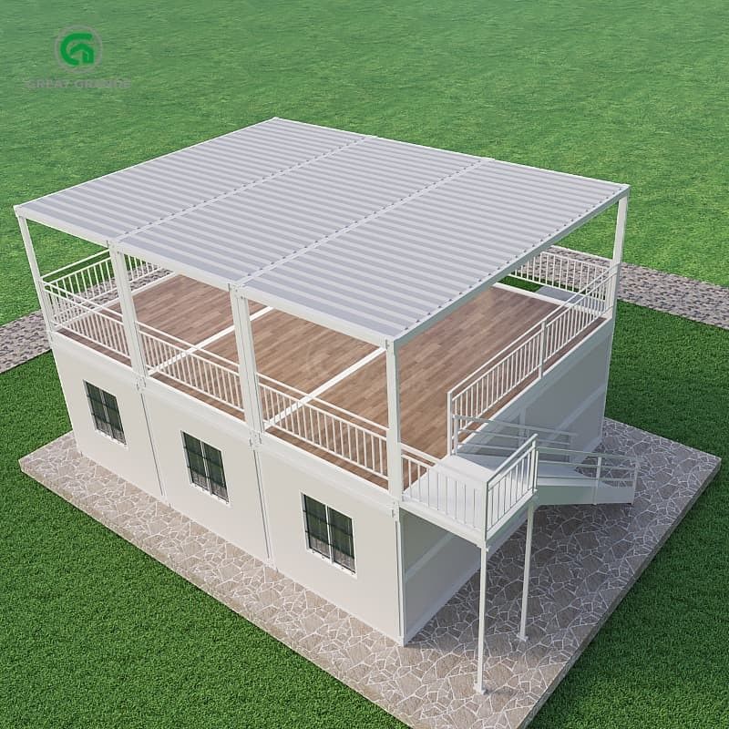 Contenitore pieghevole con telaio in acciaio resistente per la casa Soluzione versatile per rifugi di soccorso in caso di catastrofe 2.0 KN/m2 Pressione del pavimento