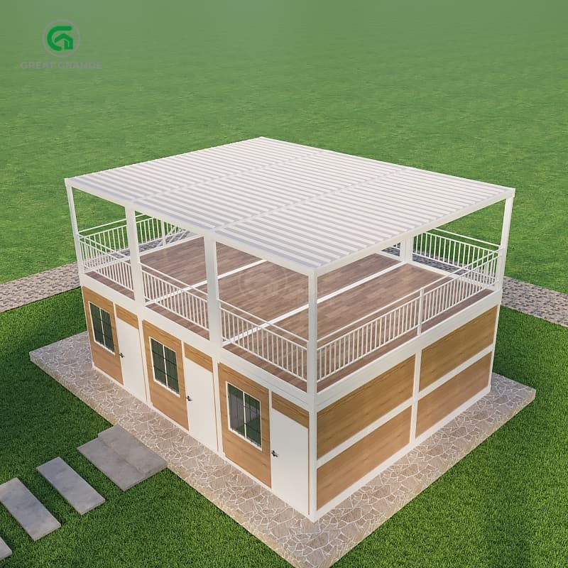 Pressione del pavimento 2.0 KN/m2 Casa contenitore portatile con esterno personalizzabile e libertà di progettazione