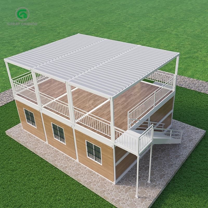 Pressione del pavimento 2.0 KN/m2 Casa contenitore portatile con esterno personalizzabile e libertà di progettazione