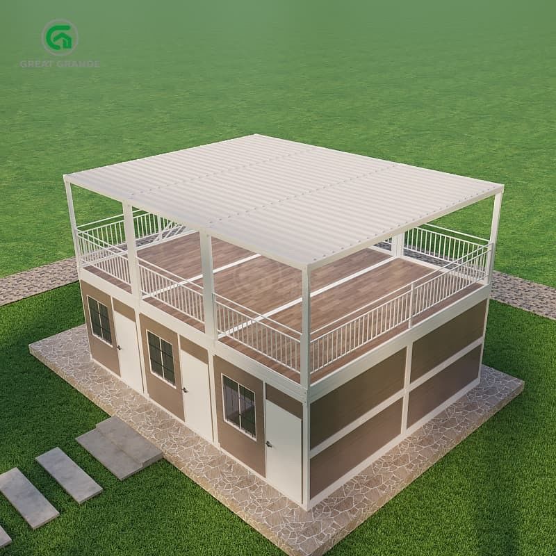 Pressione del pavimento 2.0 KN/m2 Casa contenitore portatile con libertà di progettazione esterna personalizzabile