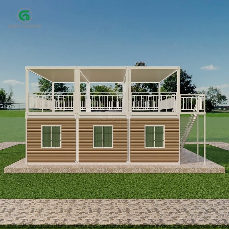Pieghevole Casa di contenitori ad alta precisione Pressione del pavimento 2.0 KN/m2 Sistema idraulico Bagno/basino/ducia