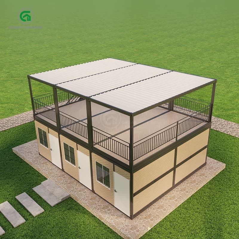 Disegno impermeabile brevettato Residenza contenitore trasformabile per il trasporto compatto e pieghevole